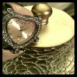 Baby Pink Heart Watch